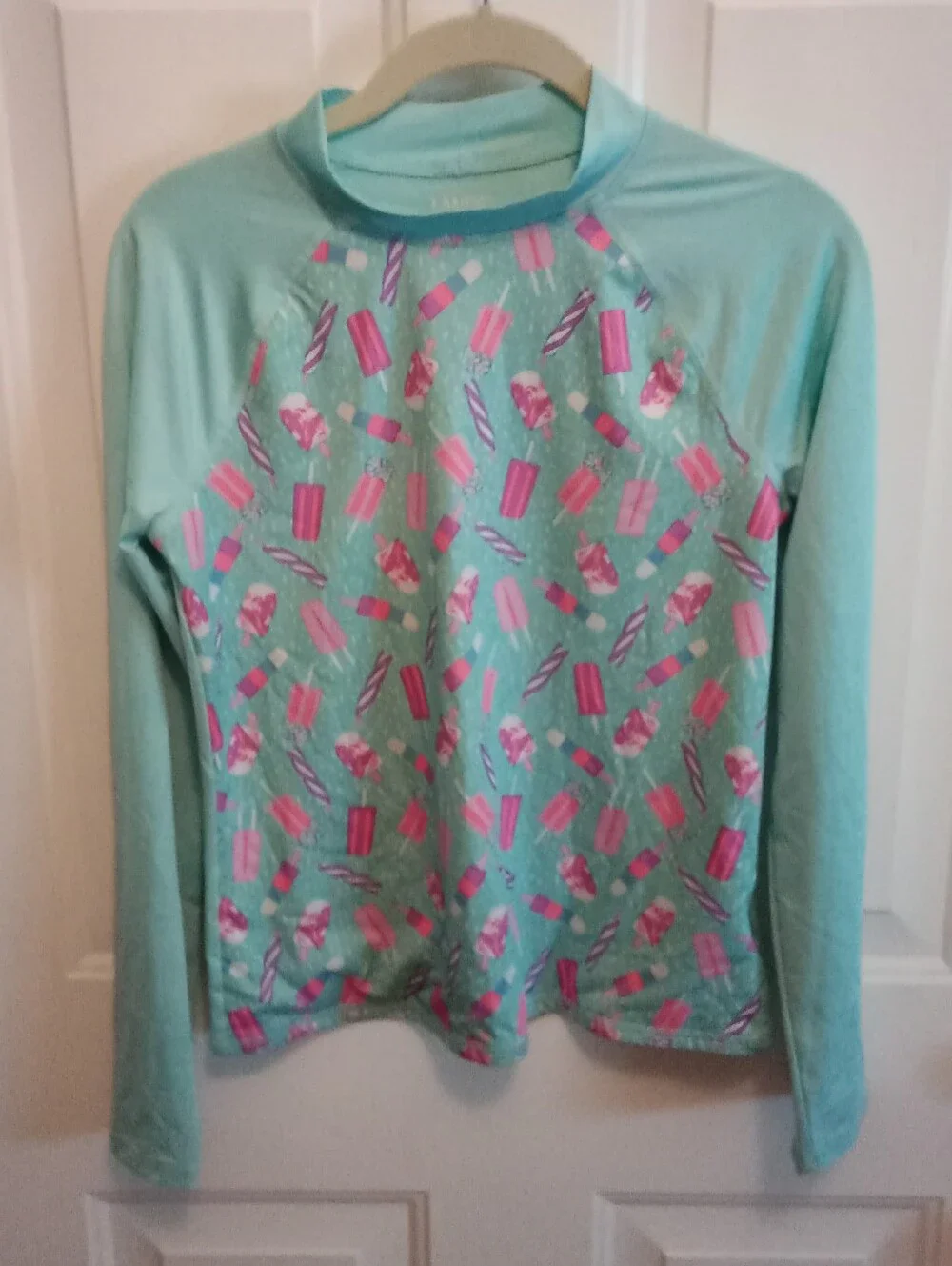 Land's End Popsicle Themed Rash Guard Girl's XL